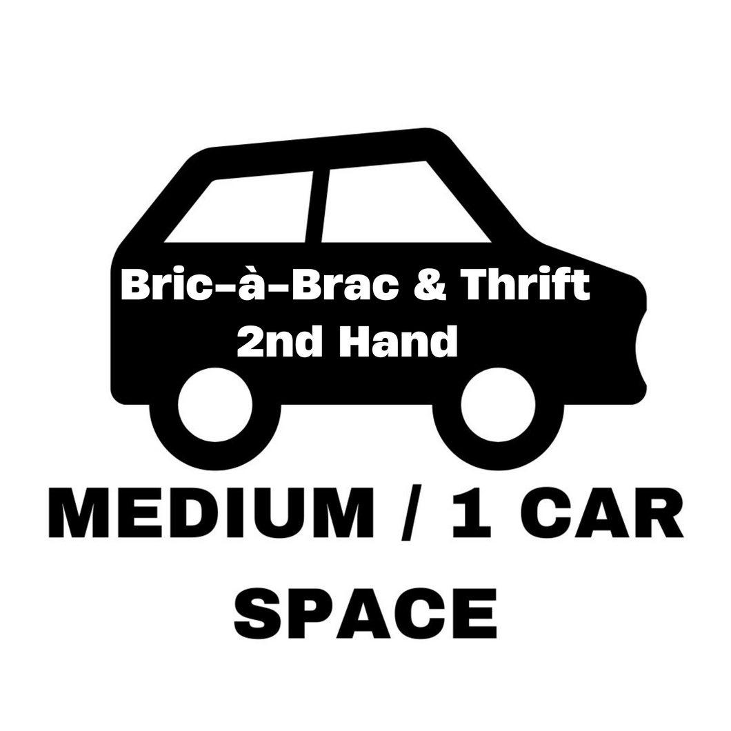 Medium Bric-à-Brac - Thrift (Car Length / Trestle Table) - Stall Holder Application Fee